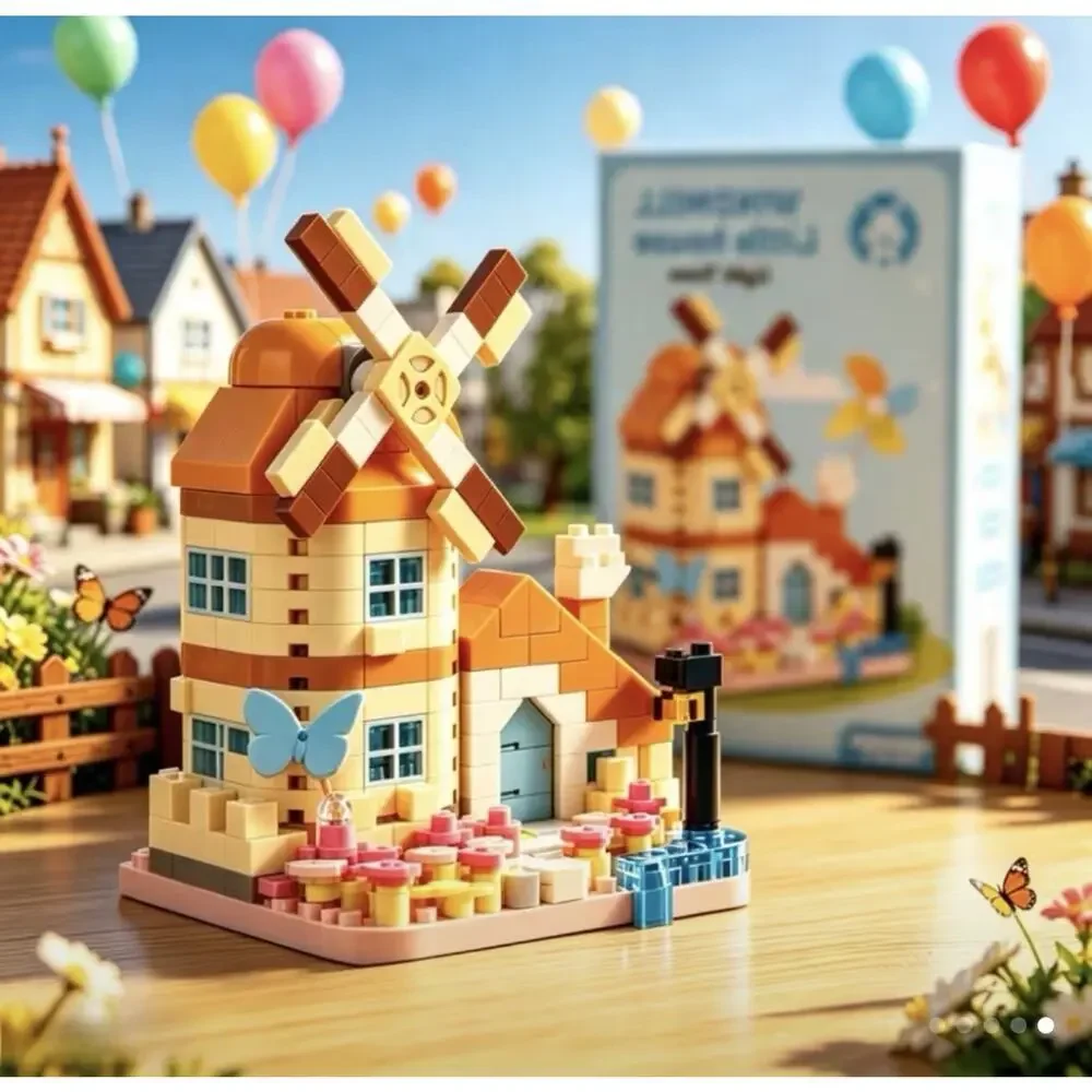 NWT MEKANSM Windmill House Micro Block Builder Set Age 8+ 283 Pieces